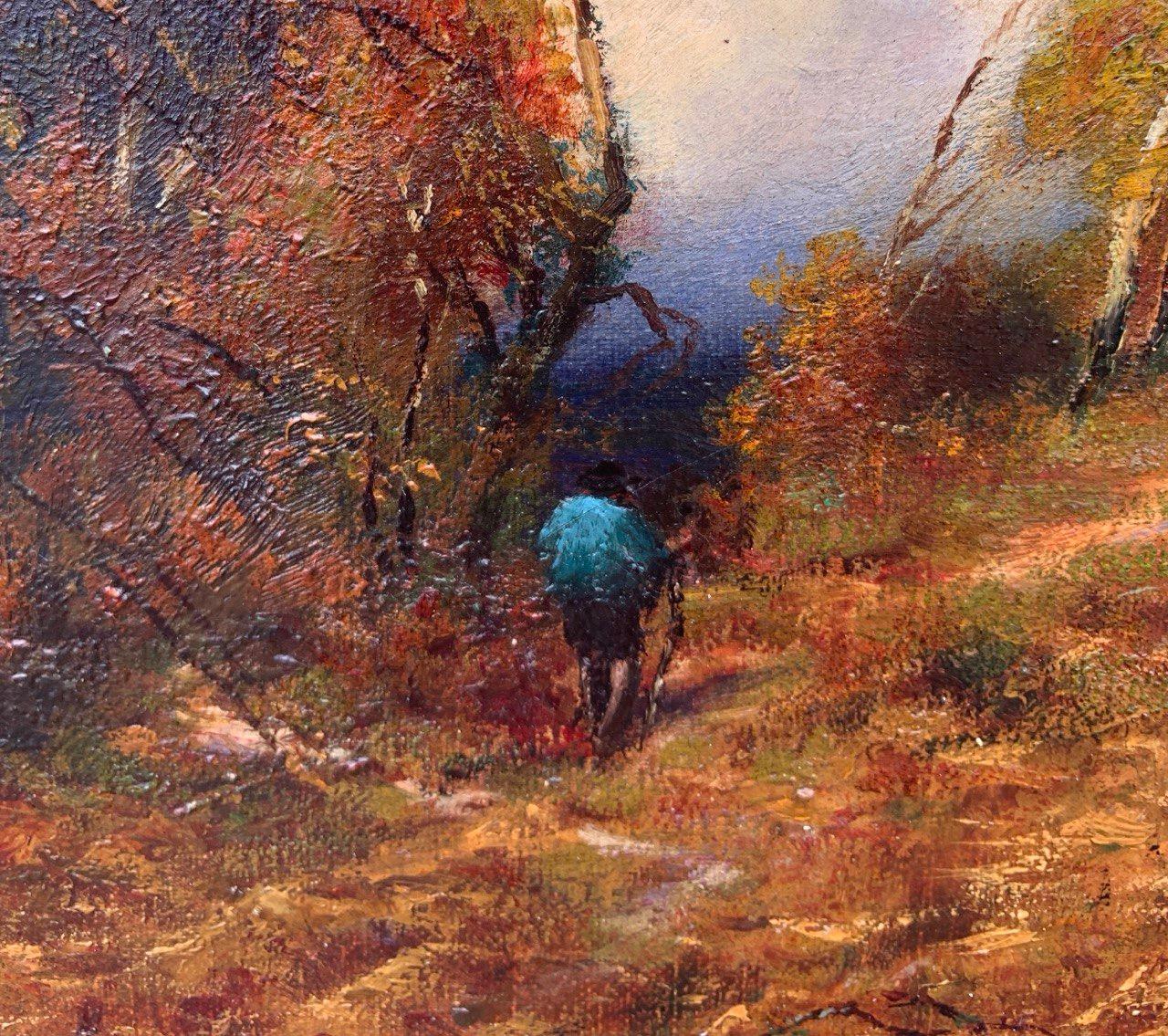 Naturalistic European painter - 19th century landscape painting - Forest For Sale 2