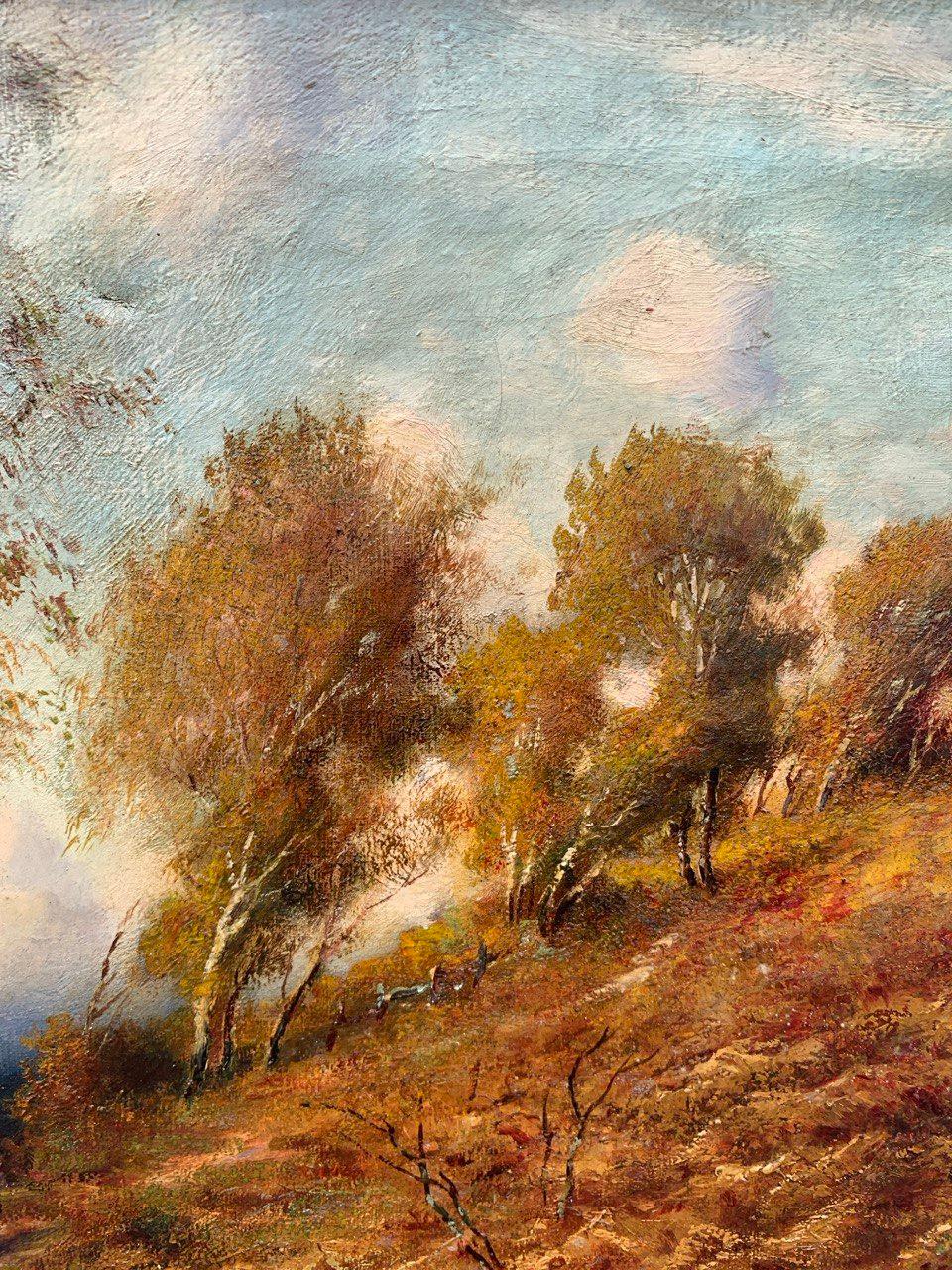 Naturalistic European painter - 19th century landscape painting - Forest For Sale 5