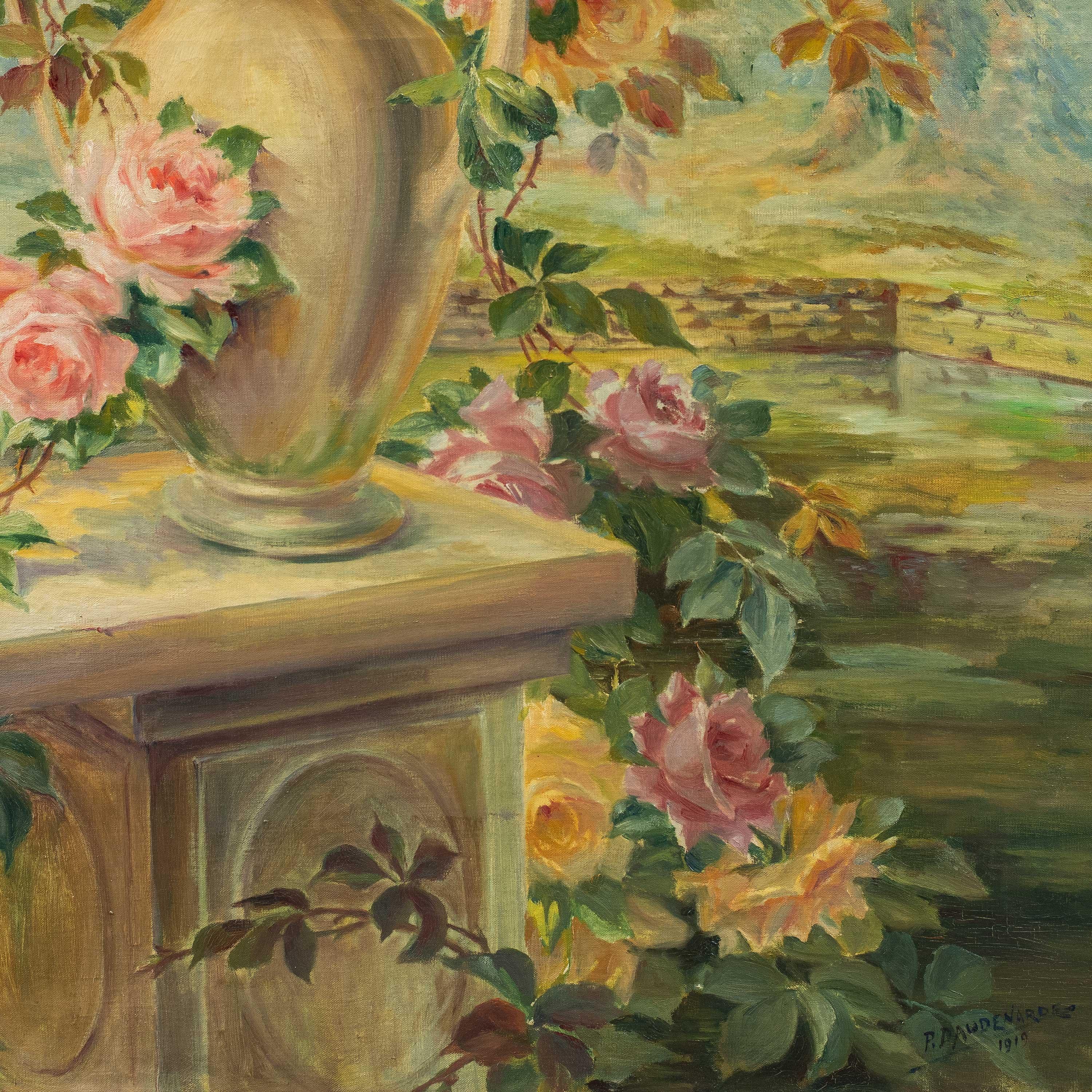 Pittore naturalista italiano - Natura morta del 19/20 - Fiori - Painting di Unknown