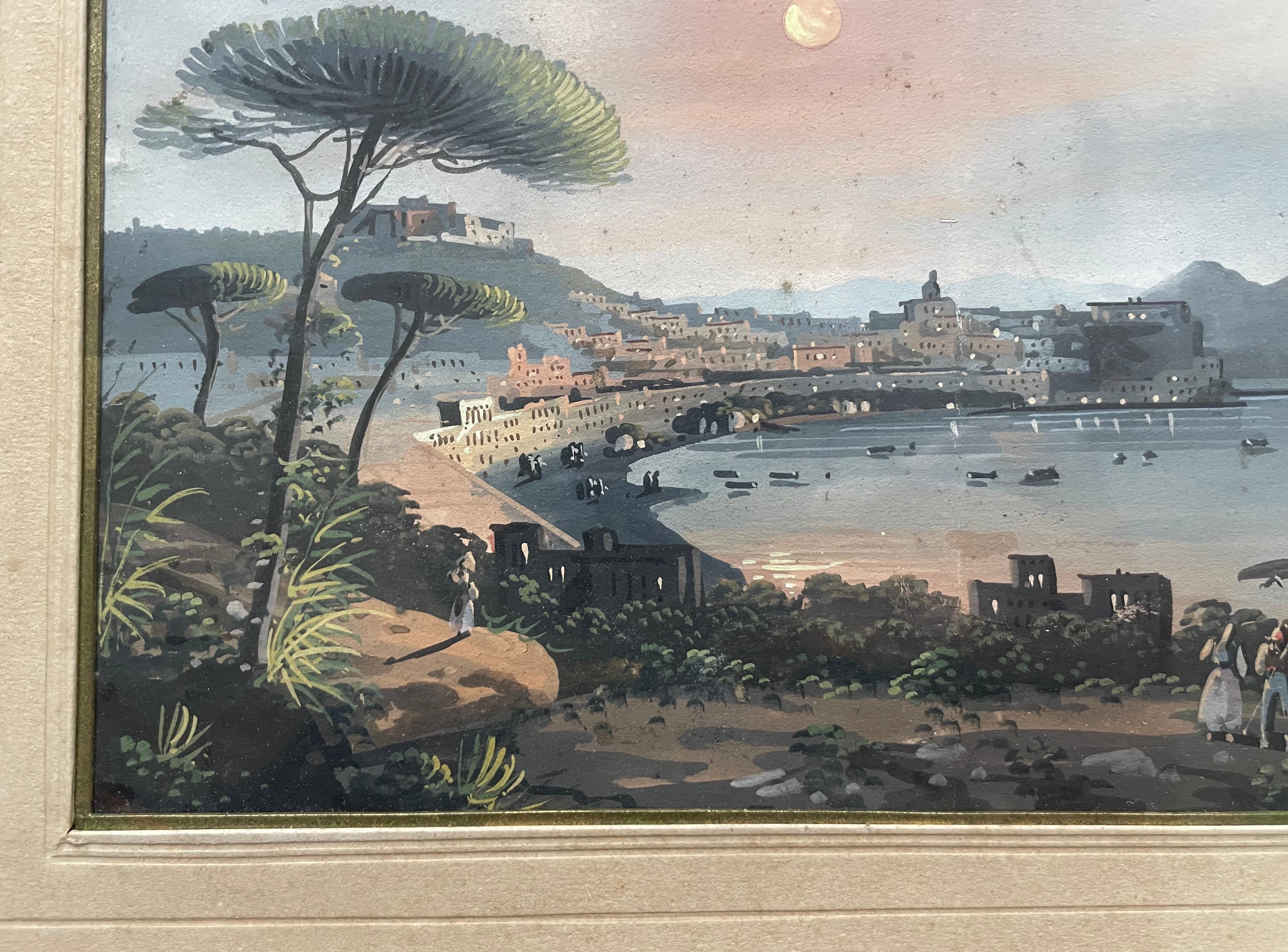 Neapolitan Gouache, Vesuvius Erupts 2