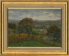 Neil Dalrymple - 1981 Oil, View Across The Vale Of Clwyd