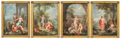 Neoclassical master - Set of four 18th century figure paintings - Mythological