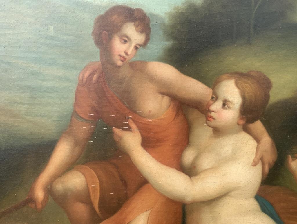 Neoclassical painter - 18th-19th century figure painting - Mythological - Italy For Sale 3