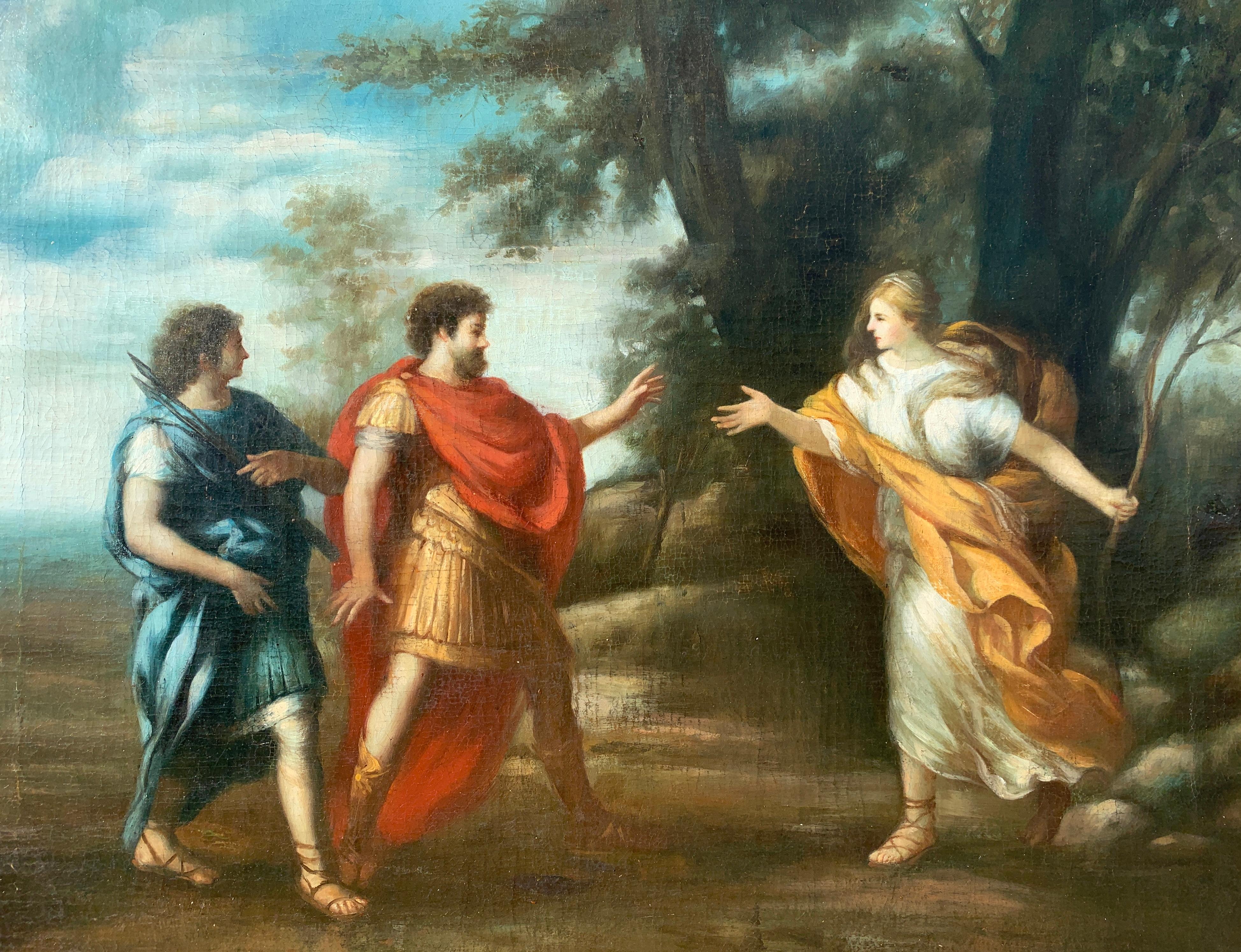 Follower of Pietro da Cortona – Gemälde des 18. bis 19. Jahrhunderts – Venus Aeneas – Italien (Alte Meister), Painting, von Unknown