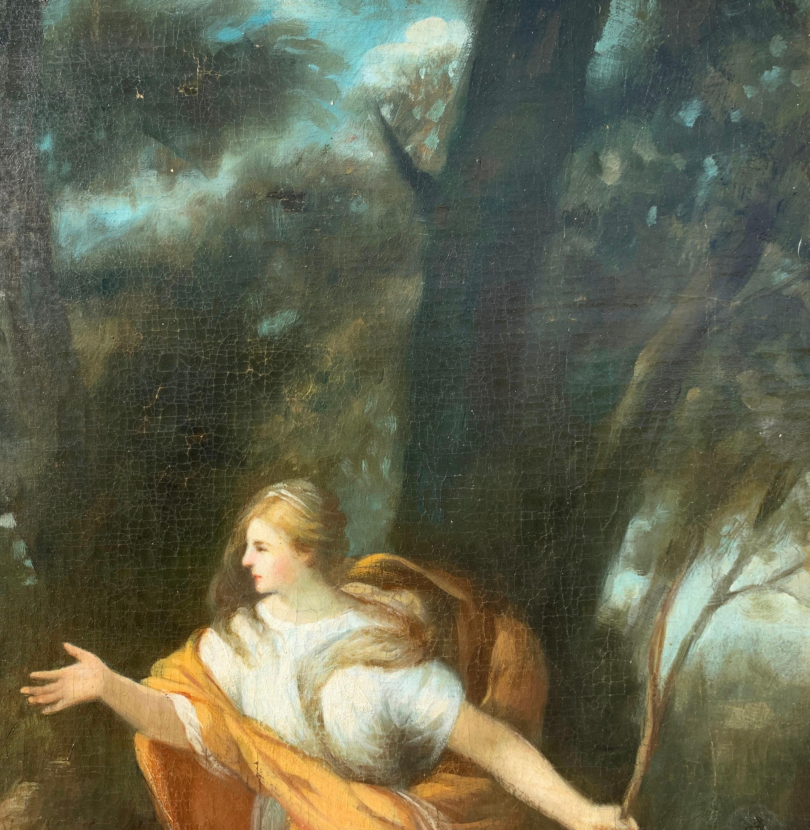 Follower of Pietro da Cortona- 18th-19th century painting - Venus Aeneas - Italy For Sale 1