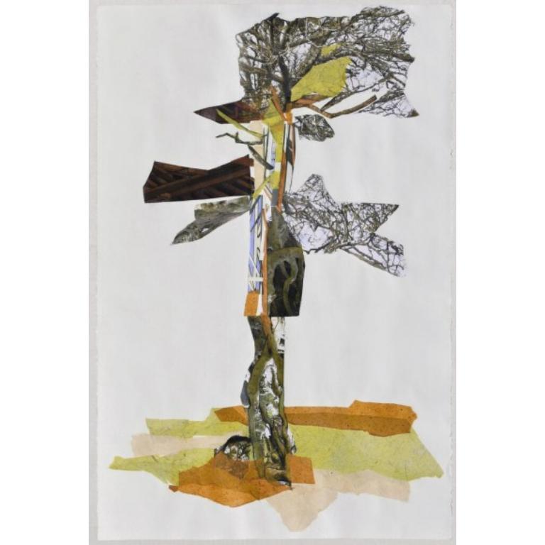Abstract Painting di Unknown - Sito di nidificazione #2 Disegno su carta di stracci, 2021