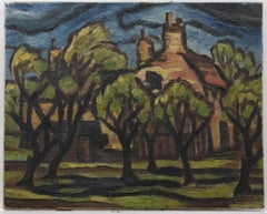 Newall - Mid 20th Century Oil, Farm Landscape