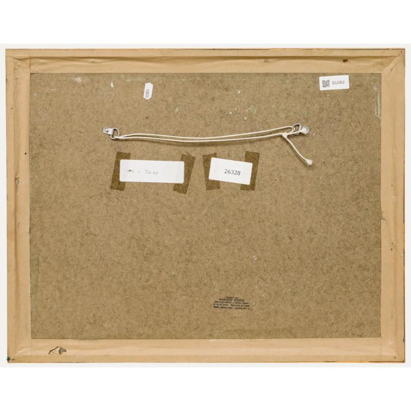 Newlyn School Zeitgenössisches Öl - Rotes Boot, Penzance (Beige), Abstract Painting, von Unknown