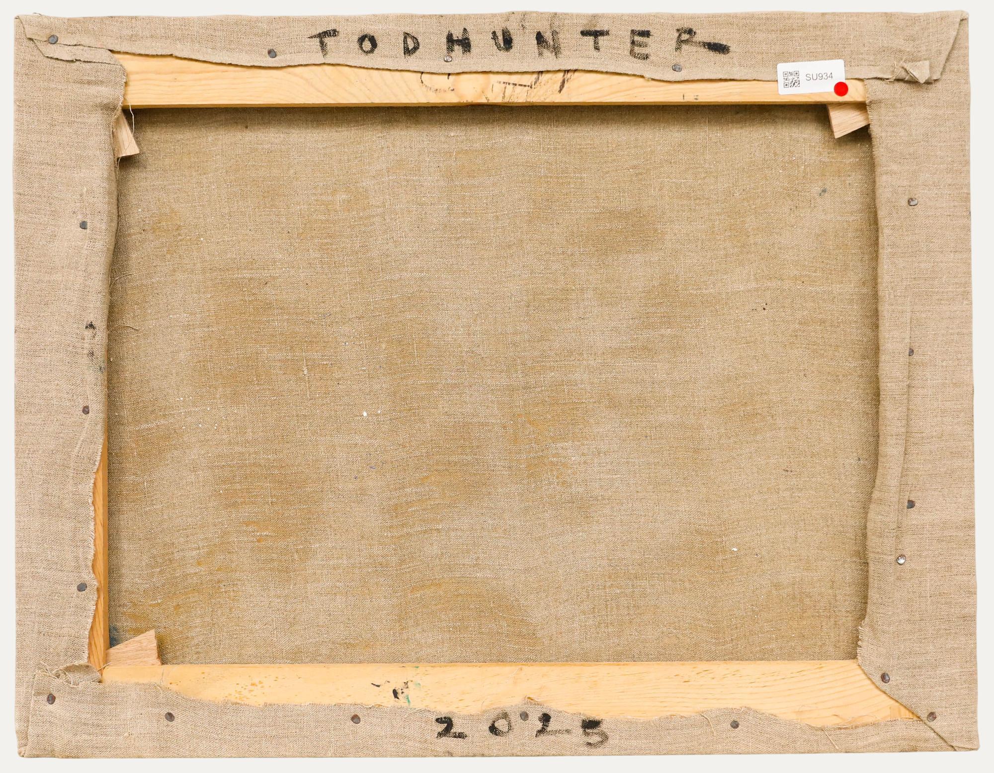 Nick Todhunter - Zeitgenössisches Öl, Abend in den Ställen (Braun), Animal Painting, von Unknown