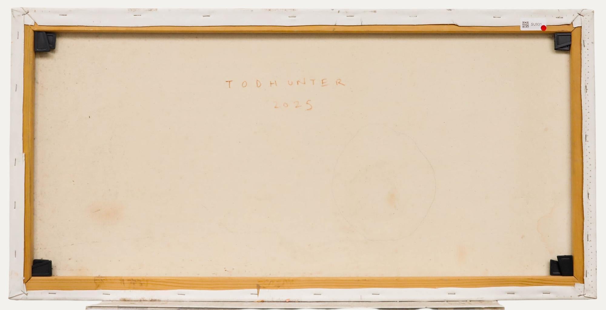 Nick Todhunter - Zeitgenössisches Öl, Stute & Fohlen (Beige), Animal Painting, von Unknown