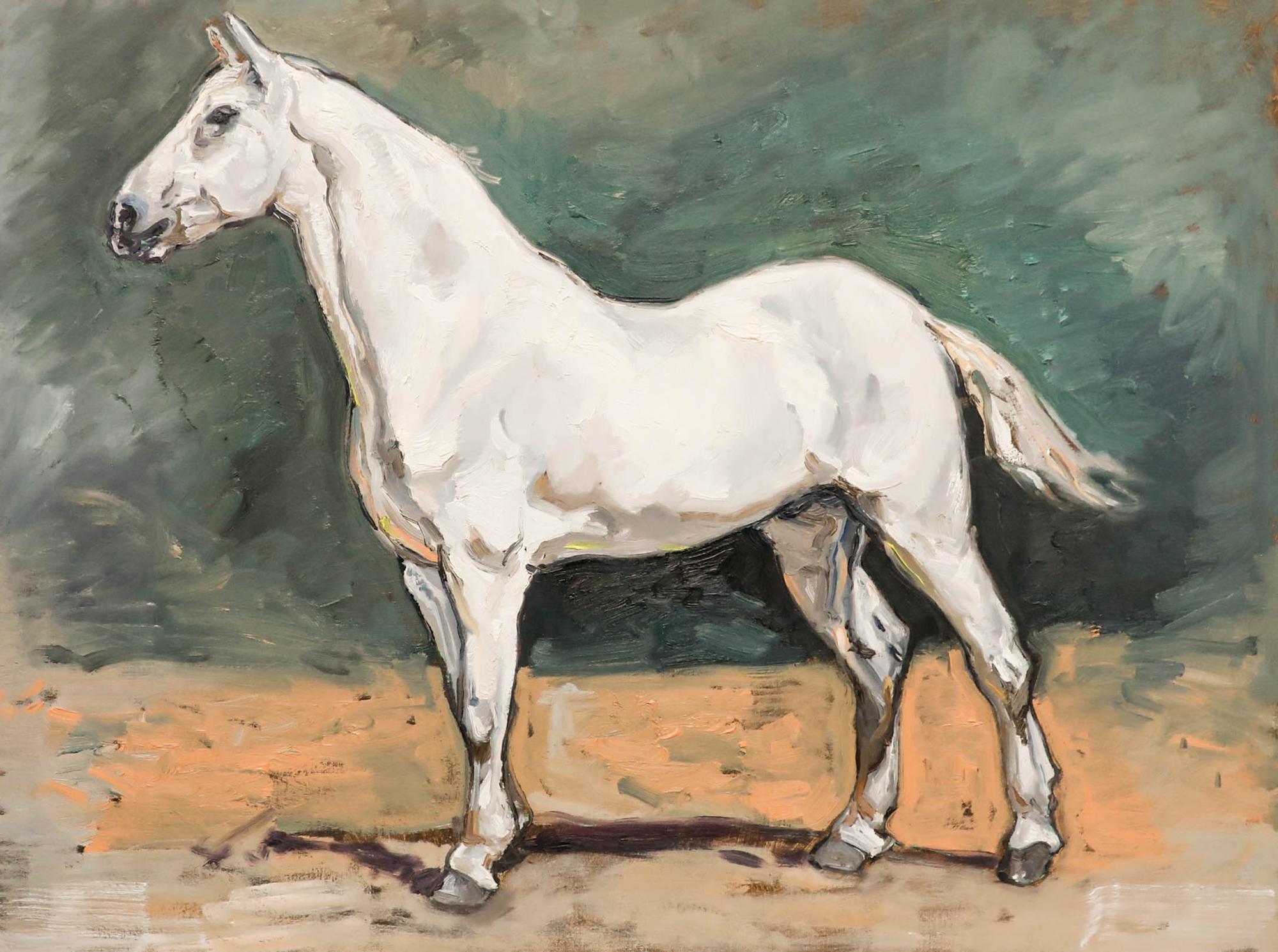 Nick Todhunter - Zeitgenössisches Öl, Pale White Horse