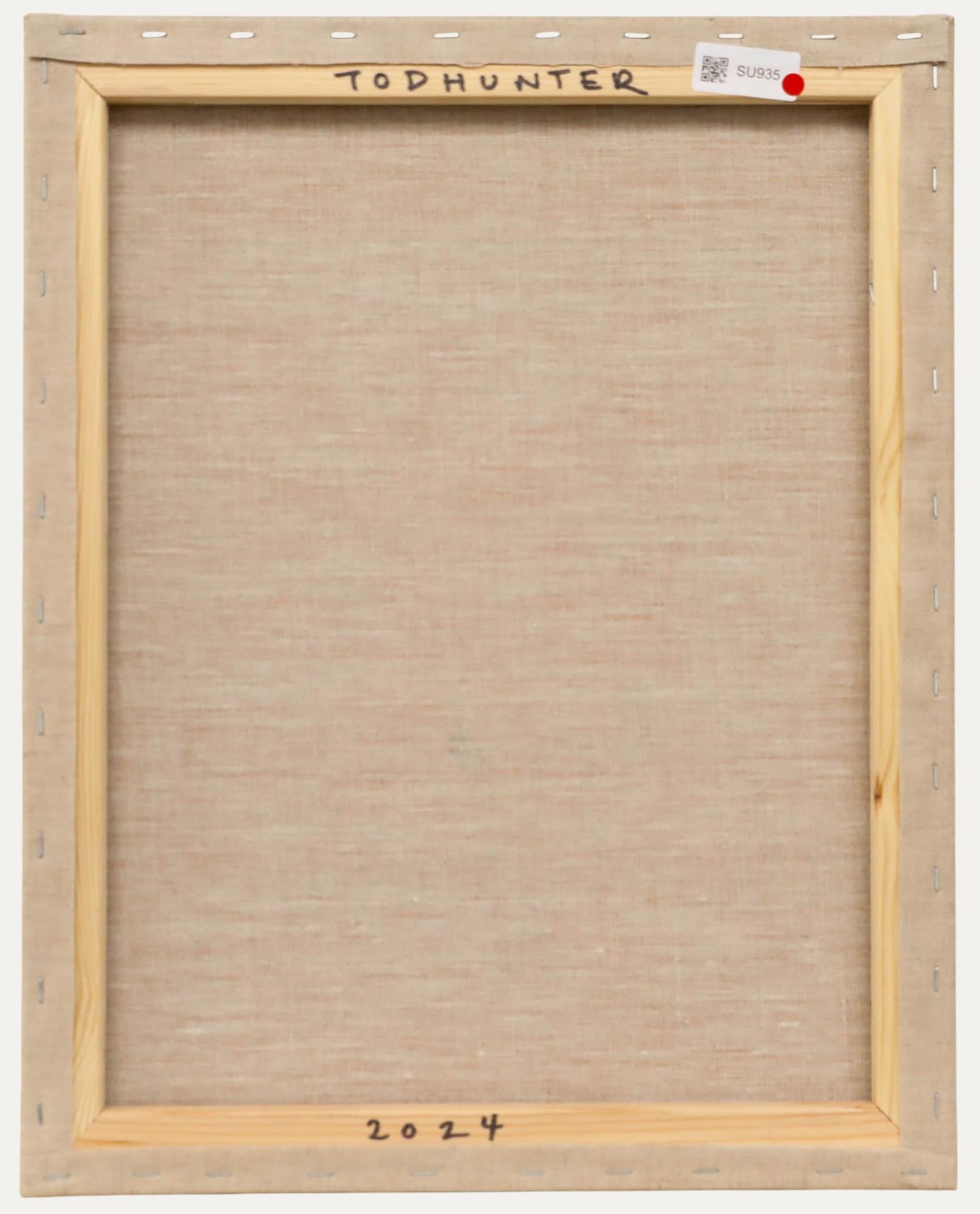 Nick Todhunter - Zeitgenössisches Öl, Porträt von Robert Brough (Beige), Portrait Painting, von Unknown