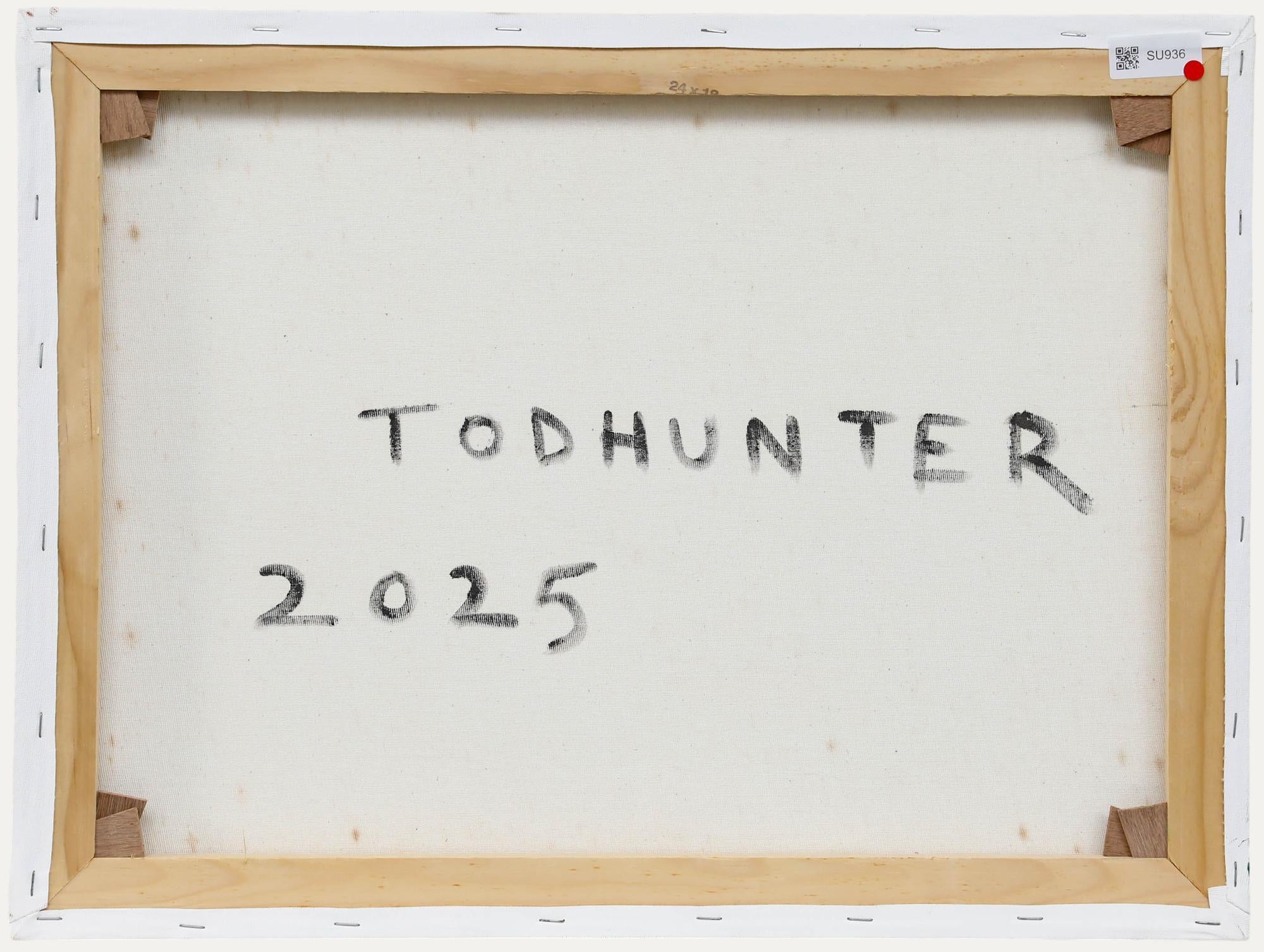 Nick Todhunter - Zeitgenössisches Öl, Silberwind im Stall (Schwarz), Animal Painting, von Unknown