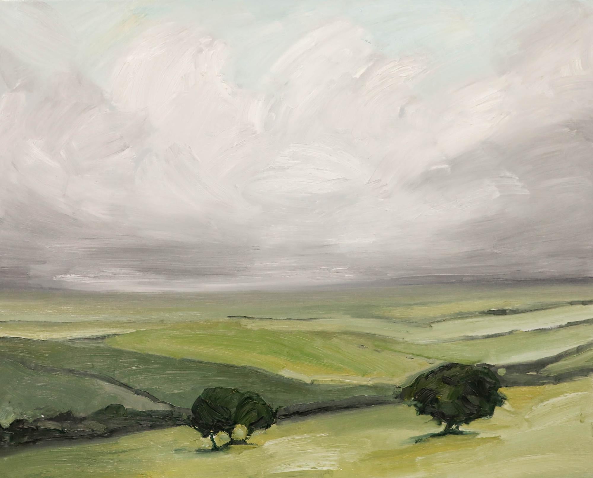 Nick Todhunter - Zeitgenössisches Öl, Summer Squall – Painting von Unknown