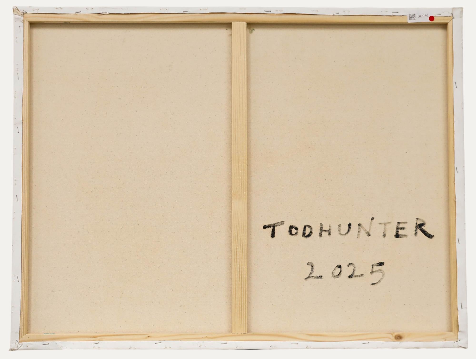 Nick Todhunter - Zeitgenössisches Öl, Sommerbäume (Grau), Landscape Painting, von Unknown