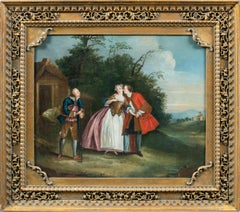 Nicolas Lancret follower (French) - 18th century figure painting - Gallant scene