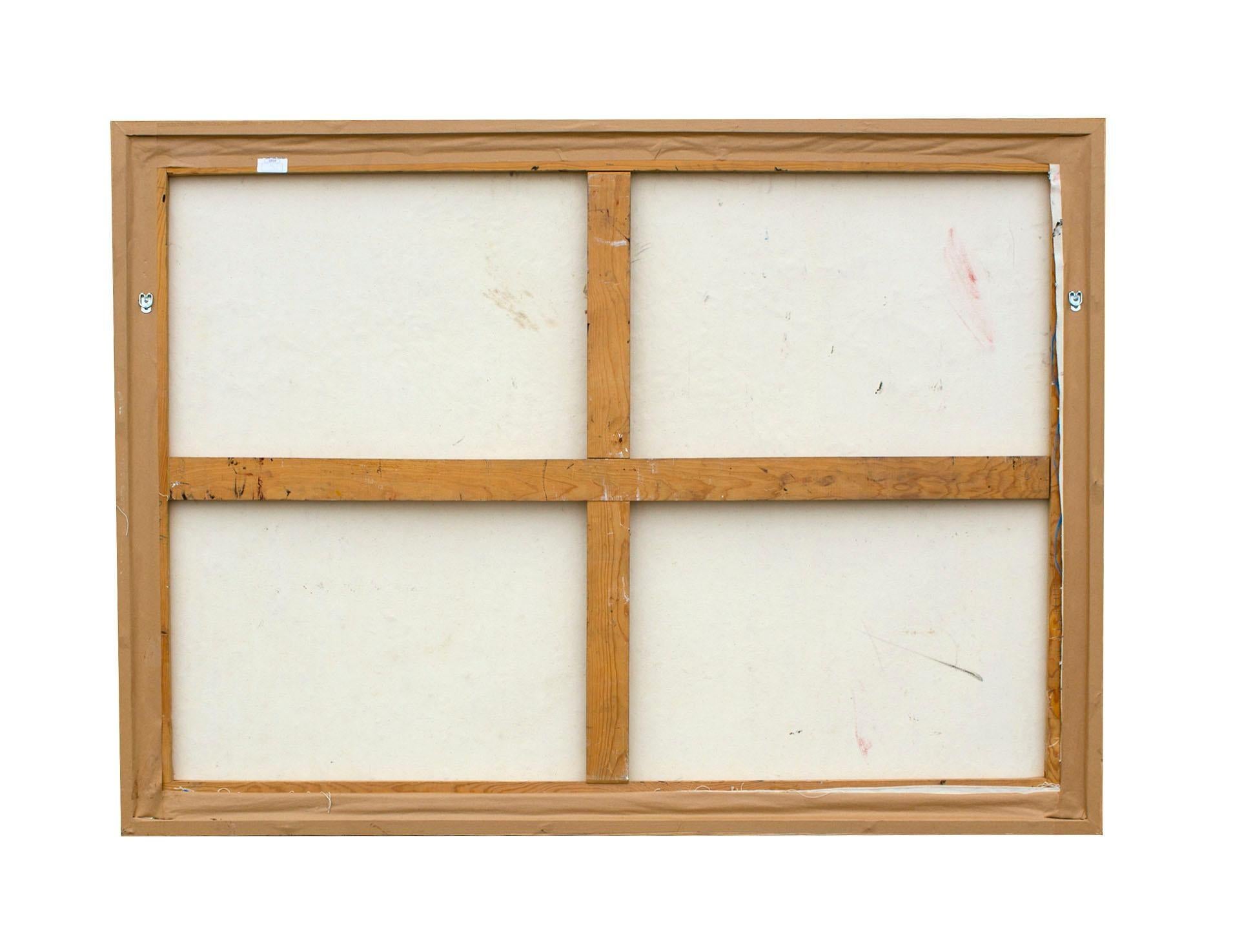 Nicolas Leiva Pittura a olio astratta modernista su tela intitolata Yemaya Brutalista in vendita 5