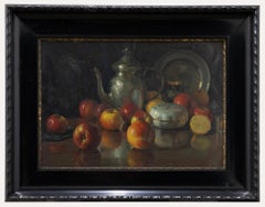 Nicolaus Johann Davis (1883-1967) - Oil, Still Life with Apples