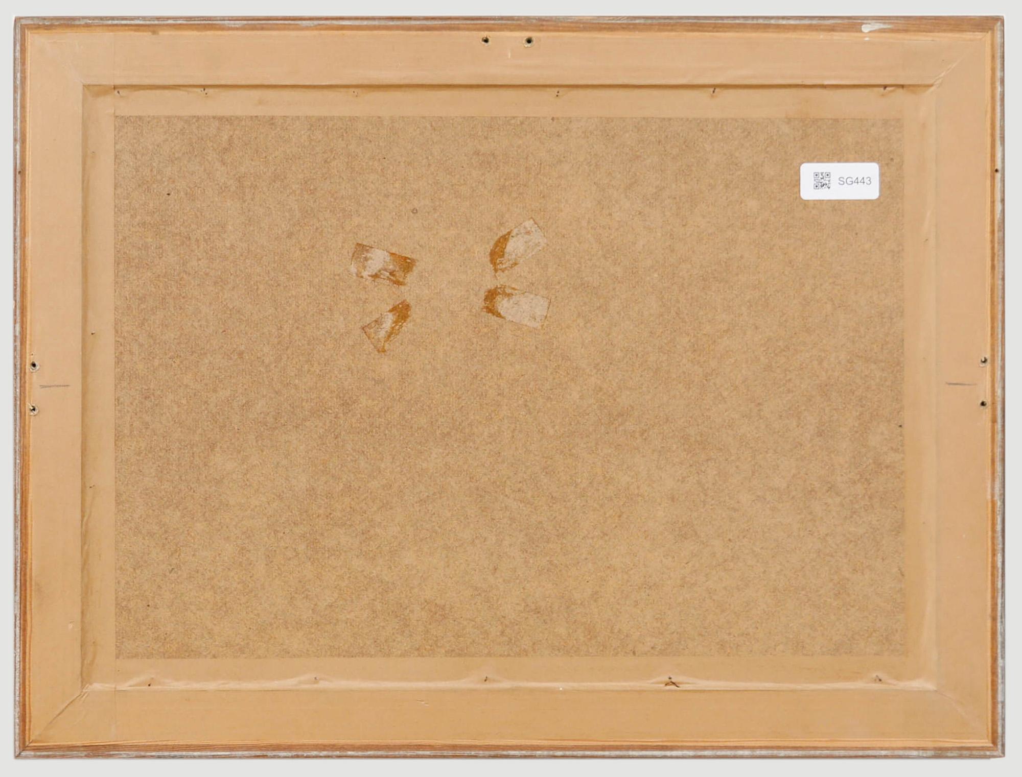 Nina Vasiljevna Skorubskaja (1918-2010) - Ölgemälde, Der eingefrorene See, Mitte des 20. Jahrhunderts (Beige), Landscape Painting, von Unknown