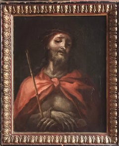 North Italian c.1600's Old Master Oil Painting - Ecce Homo Christ with Thorns