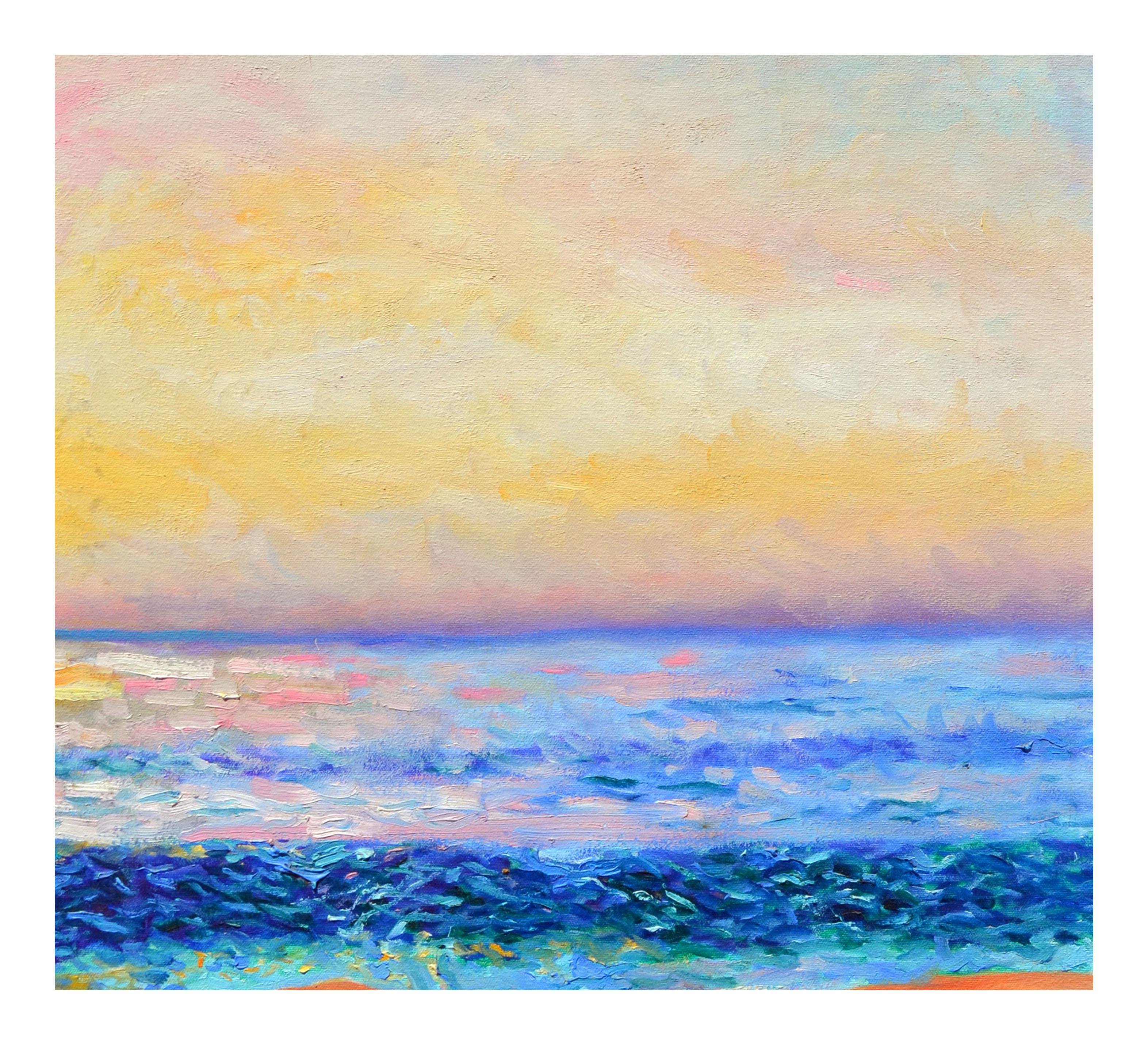 ocean sunset painting easy