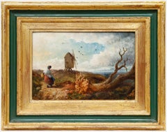 Norwich School 19th Century Oil - A Windy Morning