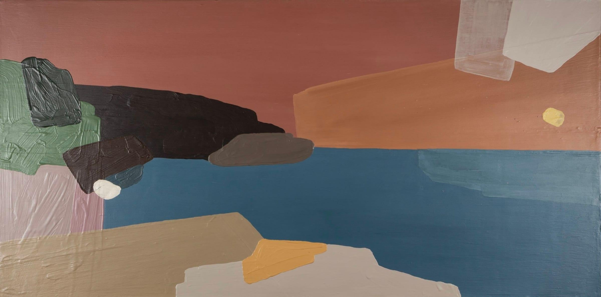 Nothing Like a Holiday Sunset, Pittura acrilica su tela di Rosa Roig-Fiol B. 1991, 2024

Informazioni aggiuntive:
Mezzo: Acrilico e gesso su tela
61 x 122 cm
24 x 48 pollici
Firmato, intitolato e datato verso

Rosa Roig-Fiol è un'artista