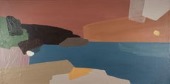 Nothing Like a Holiday Sunset, Acrylic on Canvas Painting by Rosa Roig-Fiol 2024