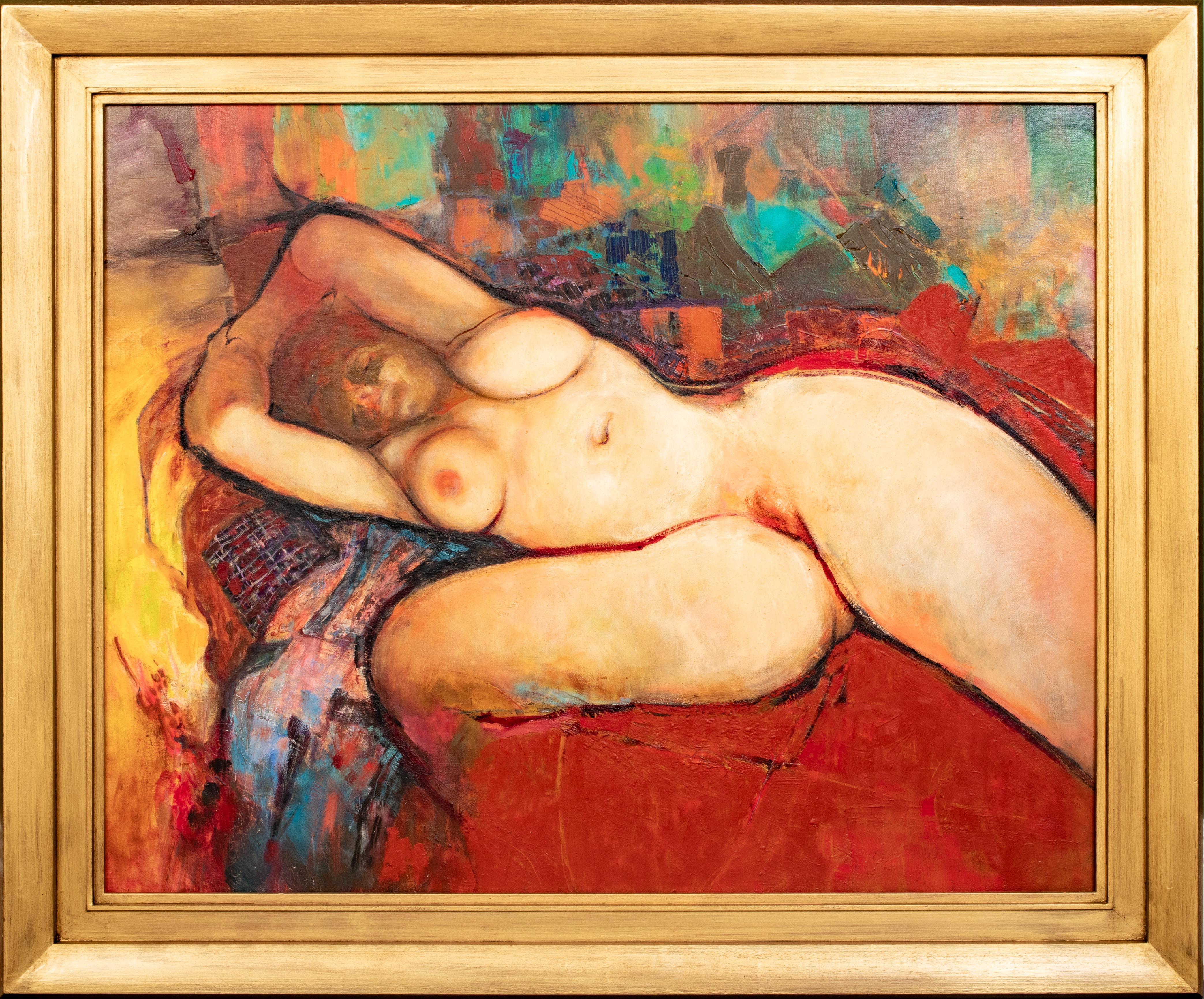 Still-Life Painting Unknown - "Nu Endormi", 20e siècle   par GERARD DUREAUX (1940-2014) 