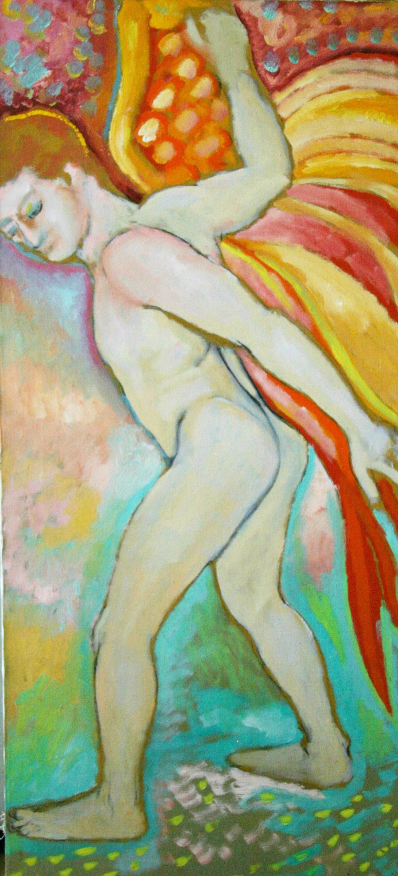 Unknown Nude Painting -  Nude Male  Deliverance