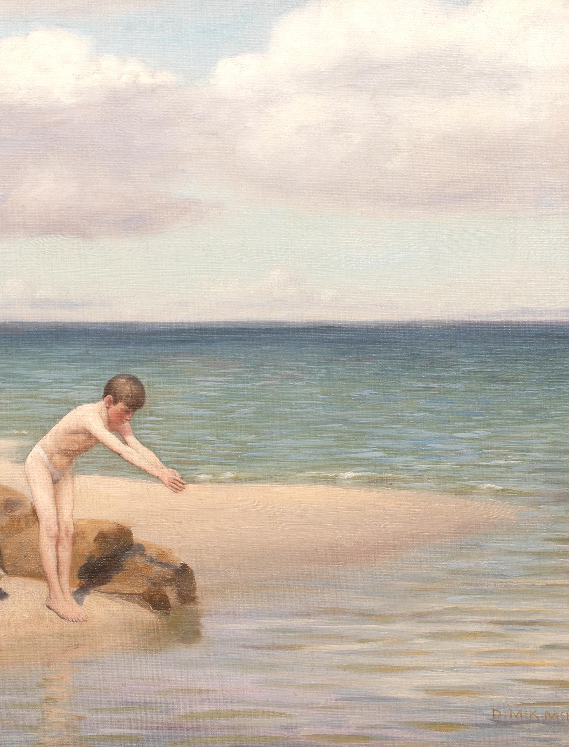 Nude Bathers, 19th Century  School of HENRY SCOTT TUKE (1858-1929) For Sale 2