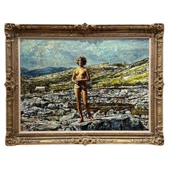 Nude Free Woman in a Rocky Mountain Landscape by Shirl Goedike