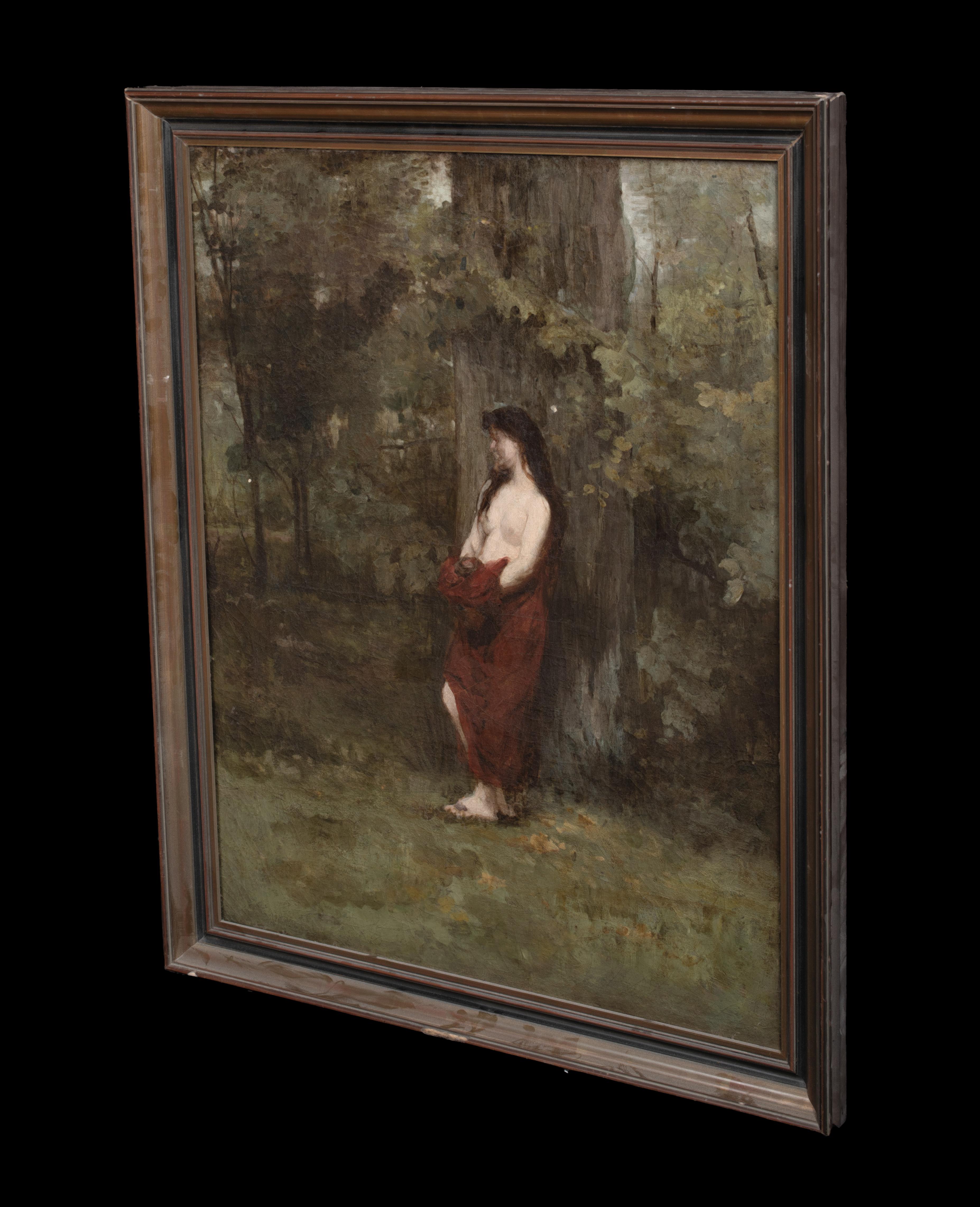 Nude Girl In A Forest 19th Century attributed to Jean-Jacques Henner (1829-1905) im Angebot 4