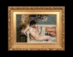 Nude Lady & Skeleton Figurine, 19th Century by OLIVER AYRTON
