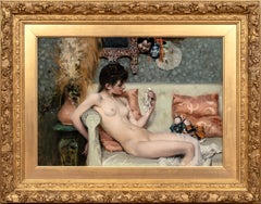 Nude Lady & Skeleton Figurine, 19th Century by OLIVER AYRTON