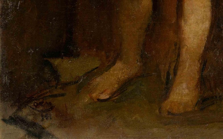 Unknown - Nude Model - Oil Painting - Mid-20th Century For Sale at 1stDibs