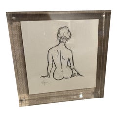 Nude Original in Floating Lucite 