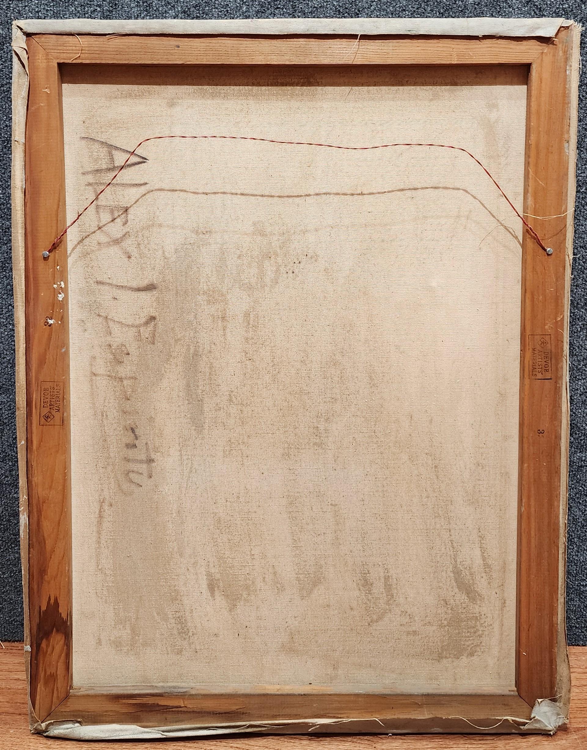 Akt, Stehender weiblicher Akt Porträt (Moderne), Painting, von Unknown
