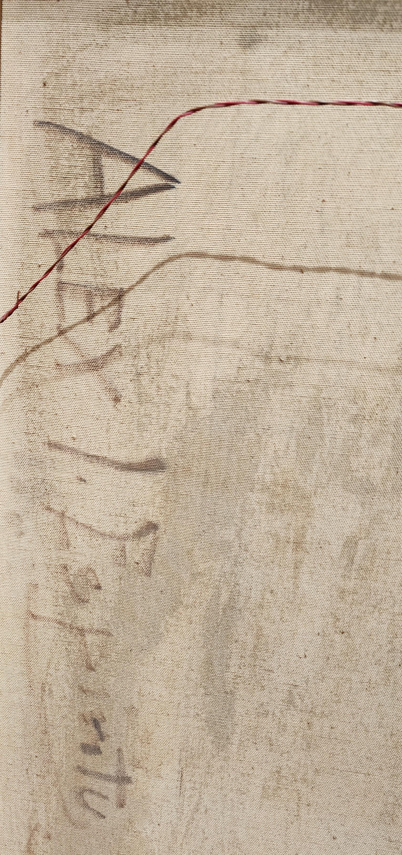 Akt, Stehender weiblicher Akt Porträt (Braun), Nude Painting, von Unknown