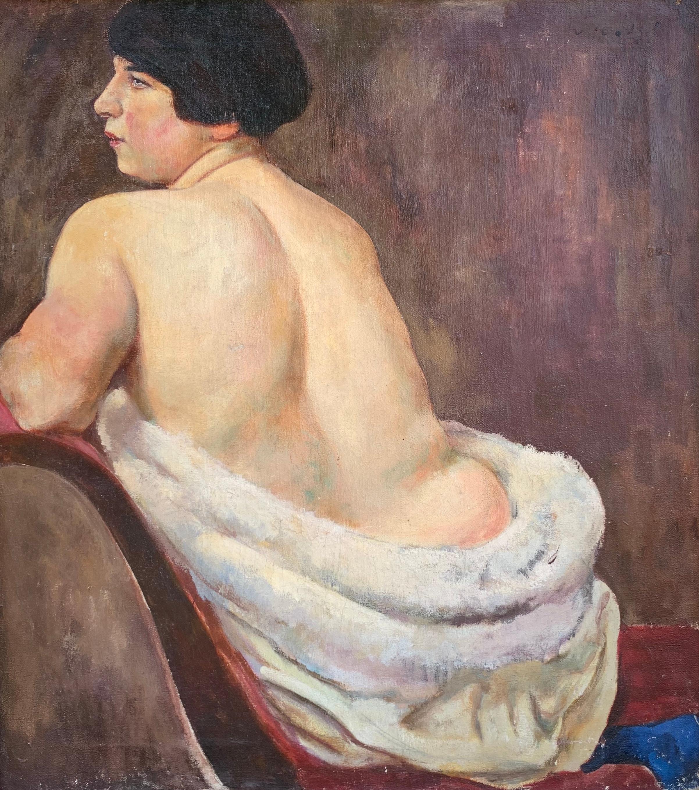 Nude Painting Unknown - Femme nue
