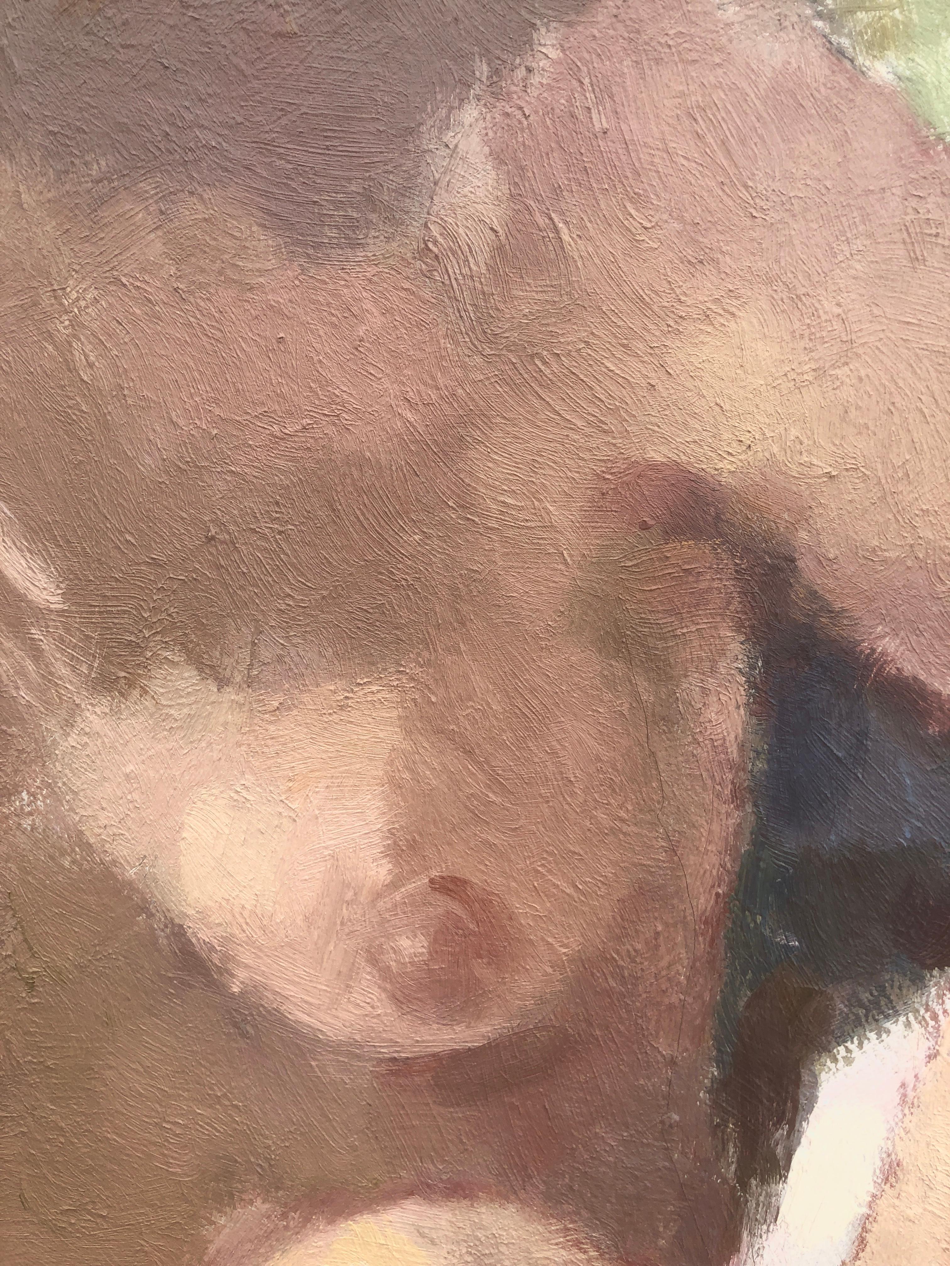 Nudo di donna dipinto olio su tela Spanish School - Painting Impressionismo di Unknown