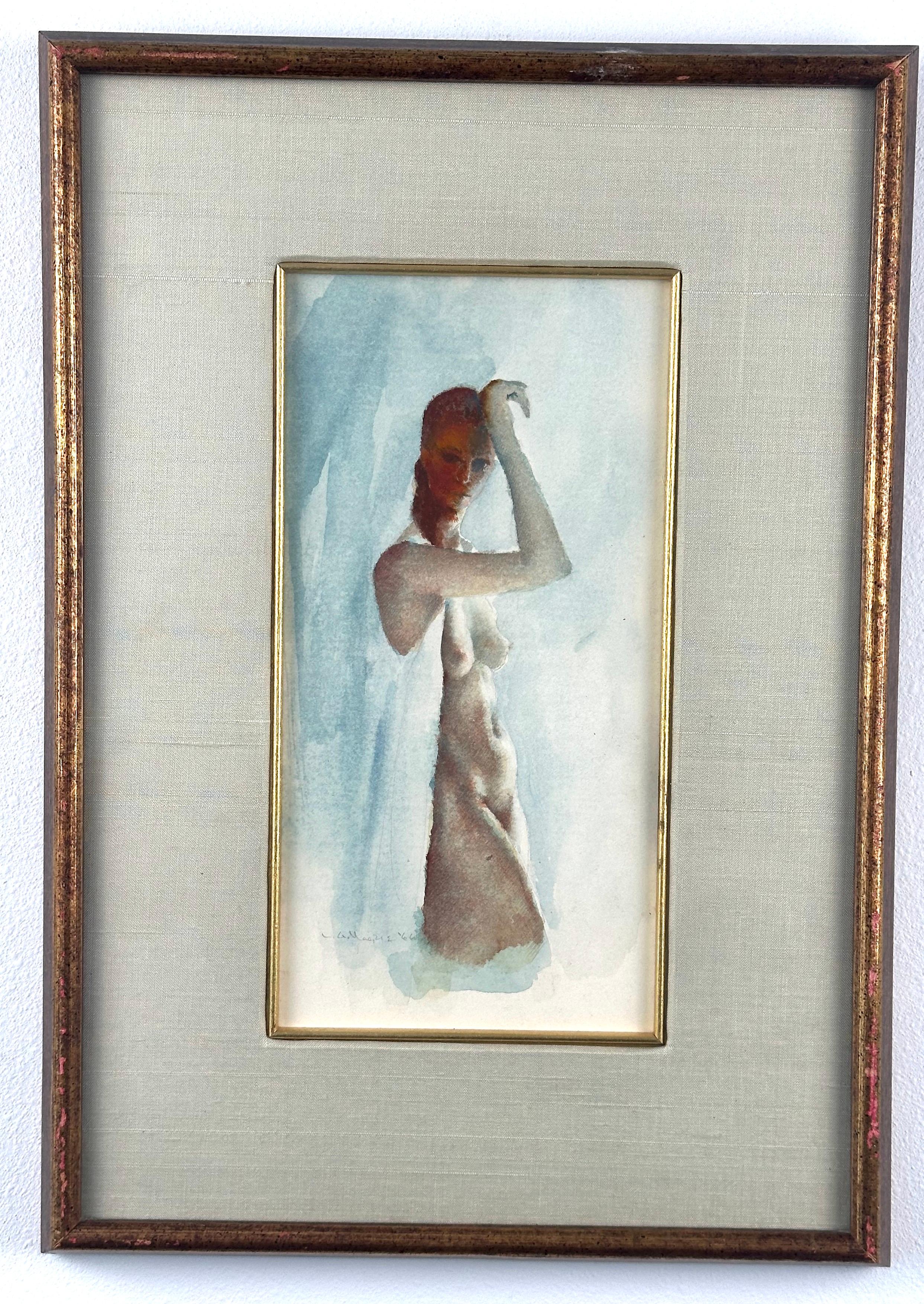Ritratto di donna nuda - Painting di Unknown