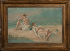 Antique Nudes Sunbathing On A Beach, 19th Century  circle of PHILIP WILSON STEER