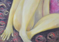 Nue Sauvage, Nude Girl, Oil Painting on Canvas