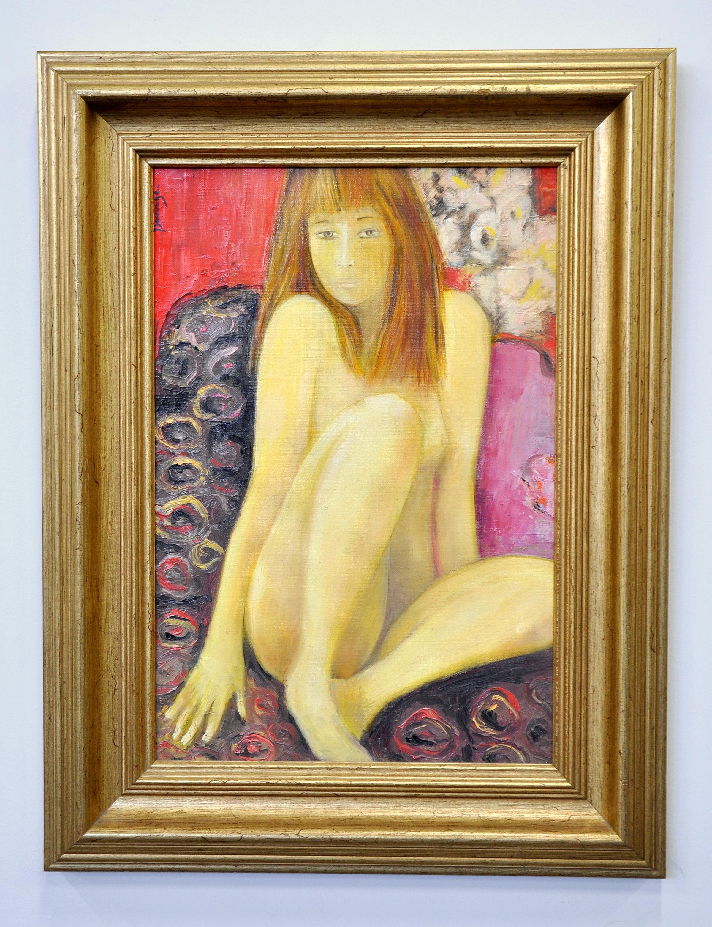 Nue Sauvage, Nude Girl, Oil Painting on Canvas For Sale 6