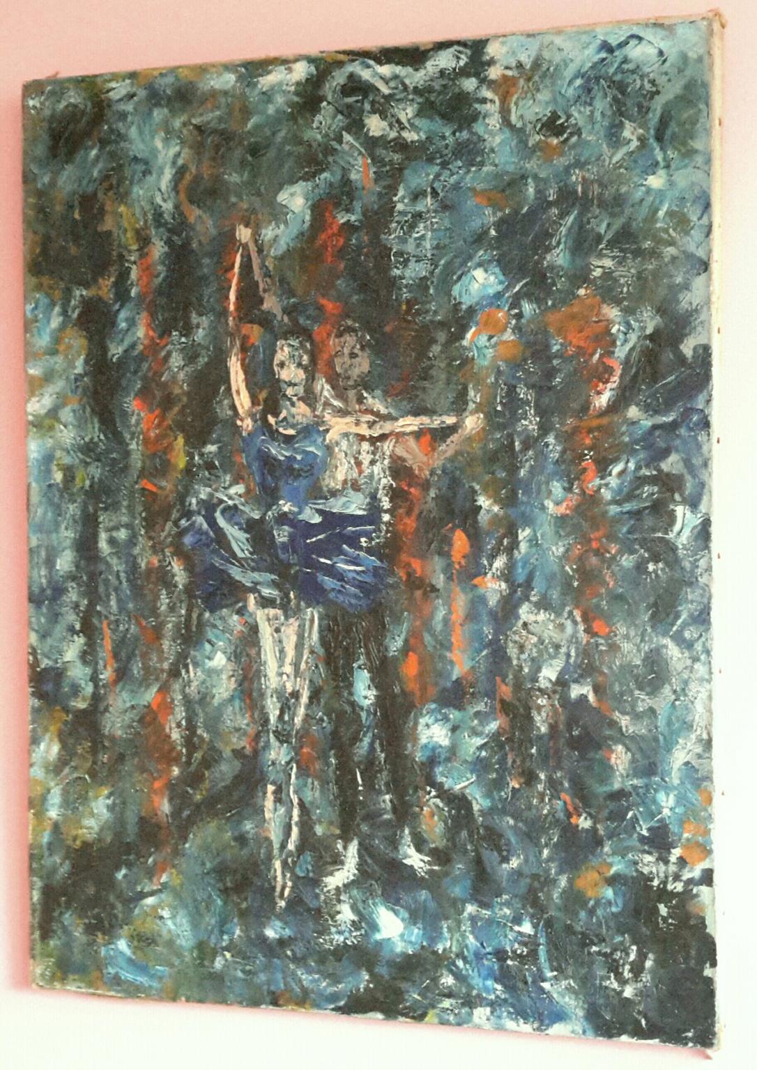 Nuit d''orage en Fagne  (Expressionismus), Painting, von Unknown