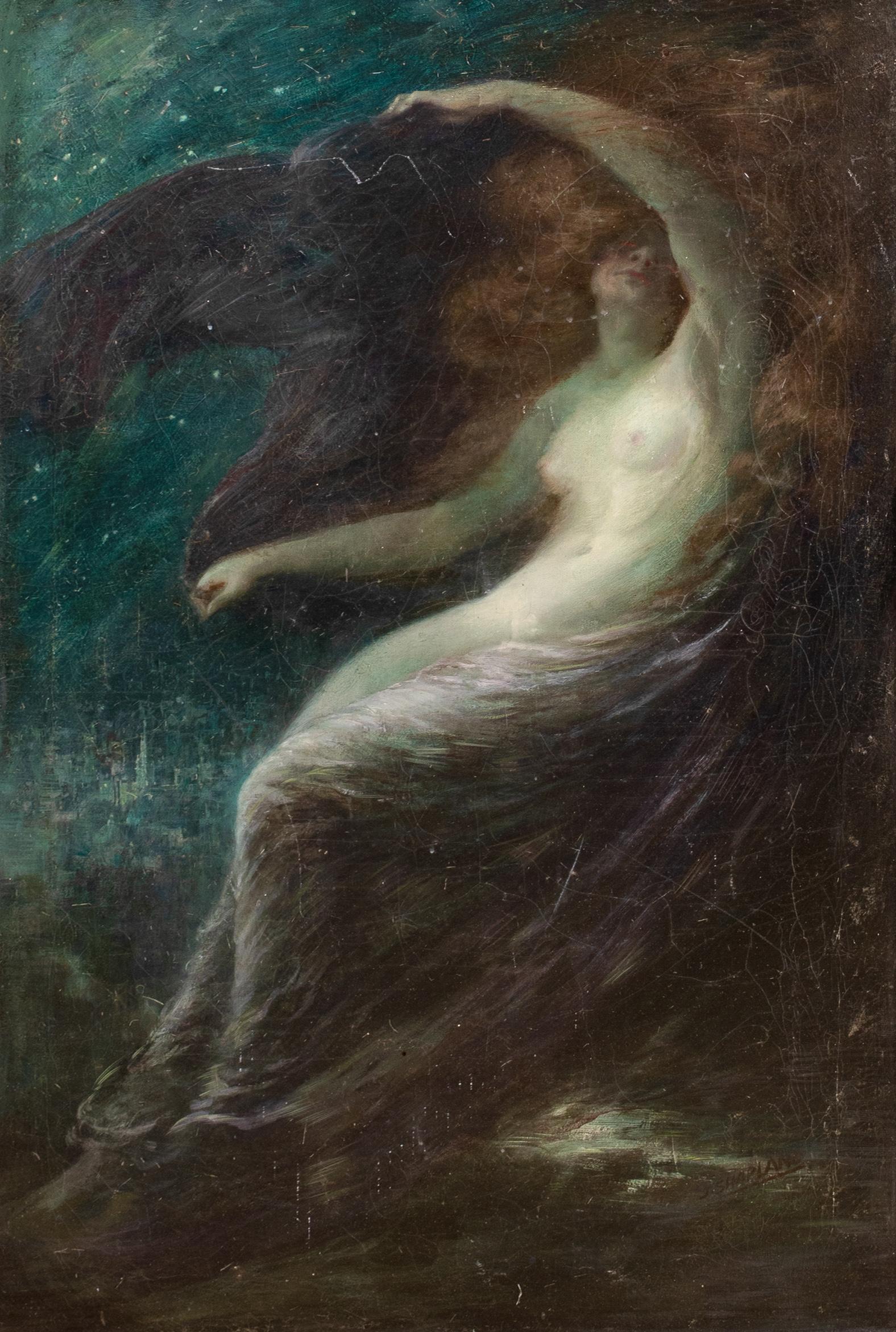 Nyx, déesse de la nuit, 19e siècle  par John Shapland (anglais, 1865-1929) en vente 1