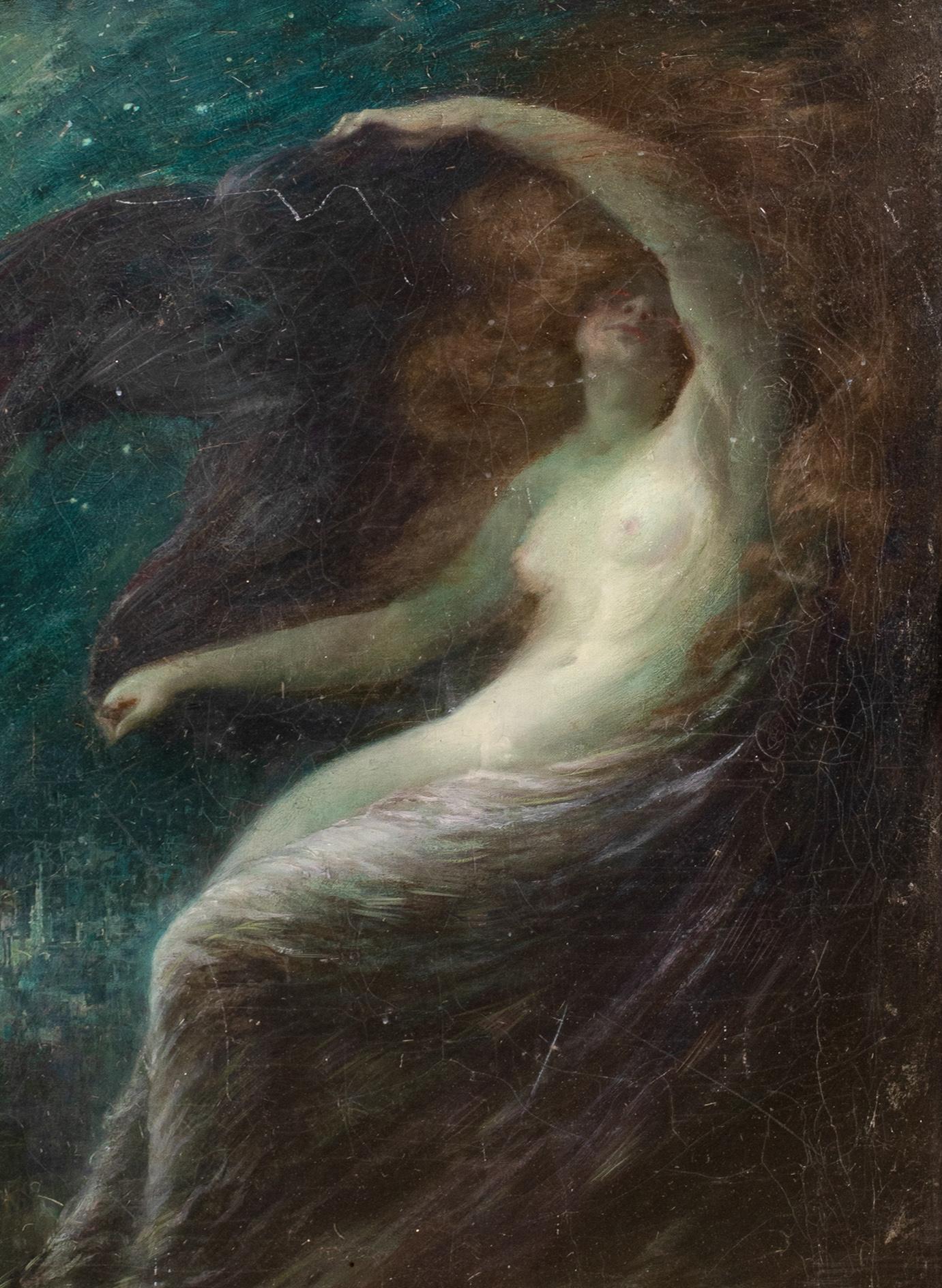 Nyx, déesse de la nuit, 19e siècle  par John Shapland (anglais, 1865-1929) en vente 2