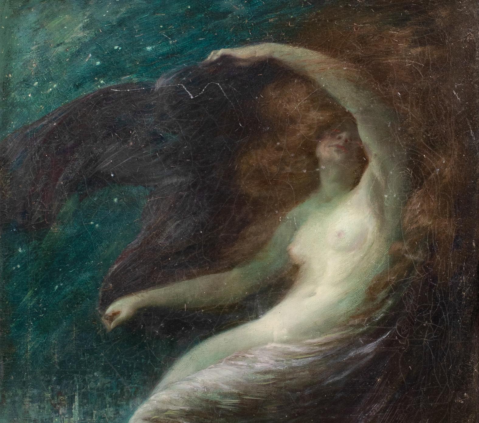 Nyx, déesse de la nuit, 19e siècle  par John Shapland (anglais, 1865-1929) en vente 5