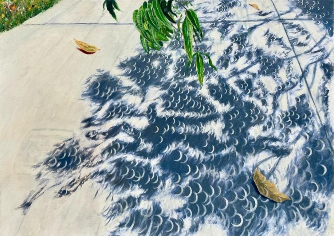 October Runner, dipinto olio su tela di Kenneth Craft, 2023